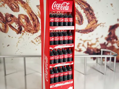 Mall Stand Set 01 3D model