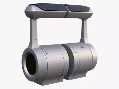 Control Lever Two Engines M1 3D model