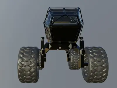 mars rover planet explorer 3D model