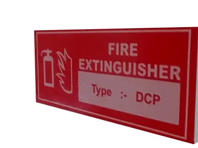 Fire Extinguisher Sign Low-poly 3D model