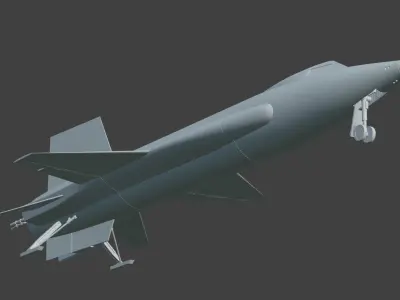 North American X-15 3D print model