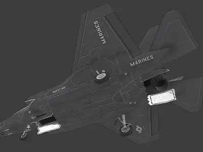 F35 B Lightning Low-poly 3D model