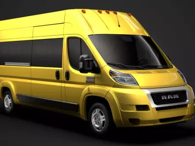 Ram Promaster Window Van 3500 H3 159WB 2020 3D model