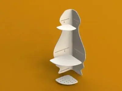 Shower shelf asm Free 3D model