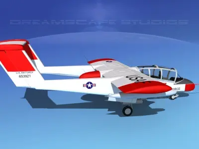 Rockwell OV-10 Bronco USAF 1 3D model