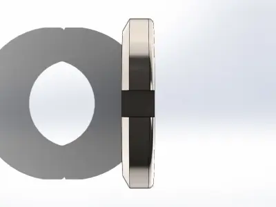 Nut Porca SKF KM 3 3D model