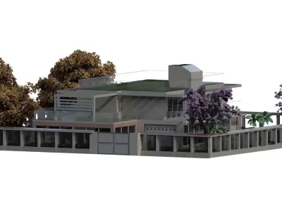 Beautiful forest retreat 3D model