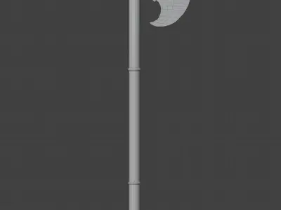 Realistic Medieval Axes Low-poly 3D model