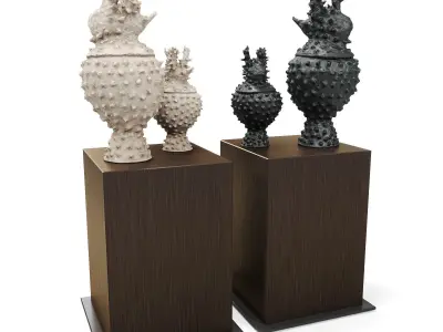 Blowfish vases 3D model