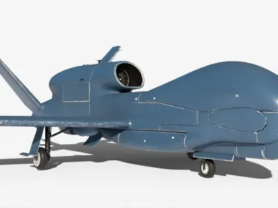 8K Unmanned Aerial Vehicle Drones UDIM textures 3D model