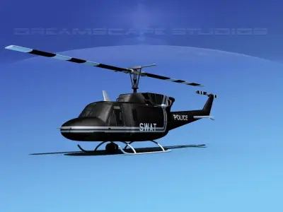 Bell 212 V06 Police SWAT 3D model