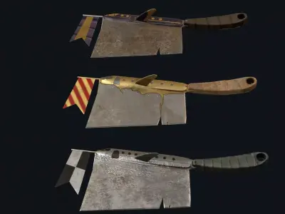 Clown Cleaver Low-poly 3D model
