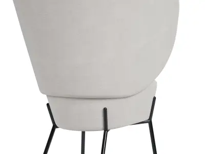 Wam 1571 Armchair By Bross Italy 3D model