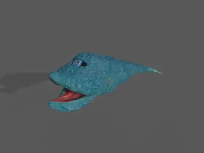Toothless Tailfish Low-poly 3D model