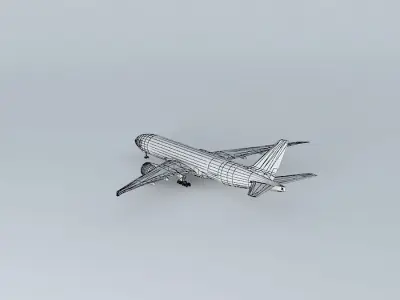Template Boeing 777F Free 3D model