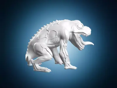 Venom Frog Monster Creature 3D print model