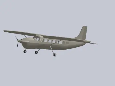 Cessna Caravan 208 Free 3D model