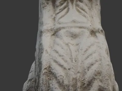 Architectural Corbel 3D Scan Low-poly 3D model
