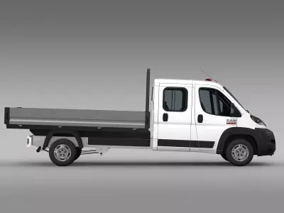 Ram Promaster Cargo Crew Cab Truck 2015 3D model