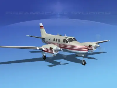 Beechcraft King Air C90 V03 3D model