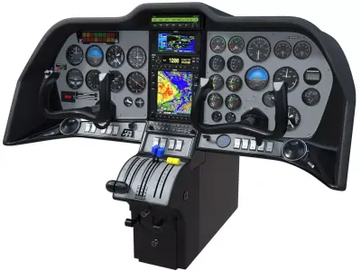 Aircraft Control Panel 3 3D model