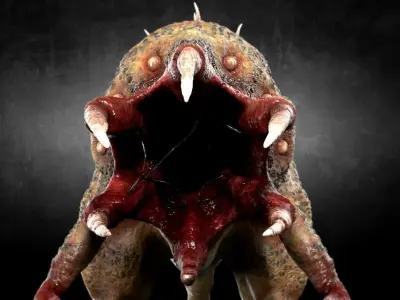 3D model Reptile Alien Creature 3D model