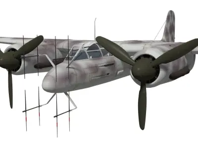 Focke Wulf Ta154 moskito 3D model