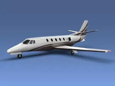 Cessna Citation XLS private jet 3D model