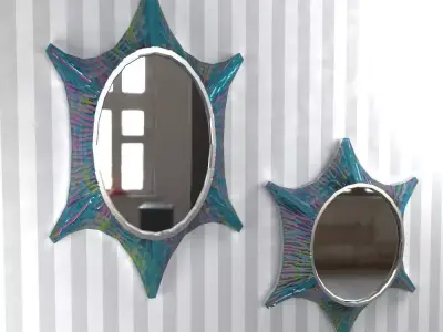 Litmus Wall Mirrors Free low-poly 3D model
