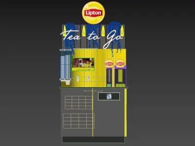 Lipton Sales and Display Kiosk 3D model