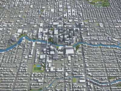 Fort Lauderdale Low-poly 3D model