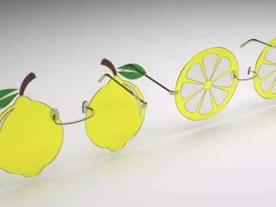 Lemon Sunglasses 3D model