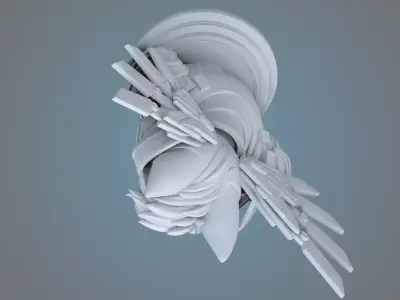 Sci-Fi Fox Commander Sculpture PM-30 3D print model
