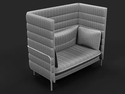 Vitra Alcove Chair 3D model