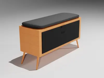 Modern Shoe Rack 3D Model - Perfect for Home and Office Renders Free 3D model
