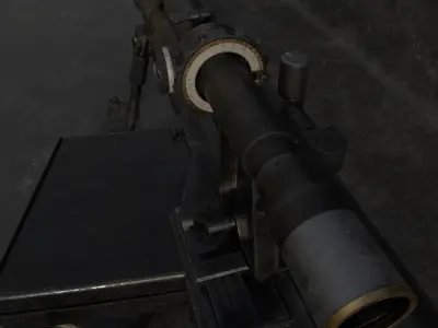 36M antitank rifle Low-poly 3D model