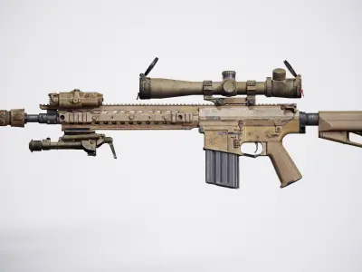 KAC M110k1 Low-poly 3D model