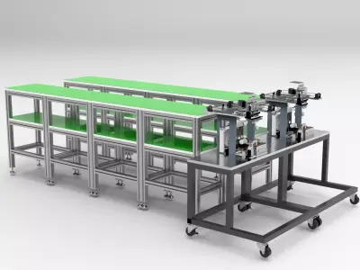 Multi-head dispensing machine 3D model