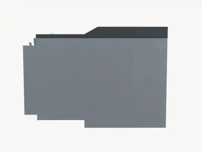 Airplane Cockpit Lower Console 3D model