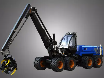 Rottne H21D - Forestry Harvester 3D model