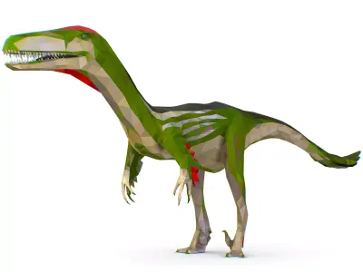 Dinosaur Austro Lowpoly Art Style Animal Low-poly 3D model