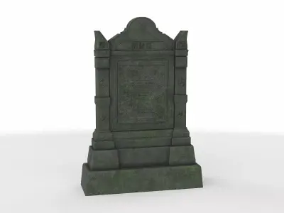tomb stone 01 3D model