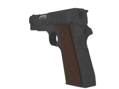 M1911 Pistol Low-poly 3D model