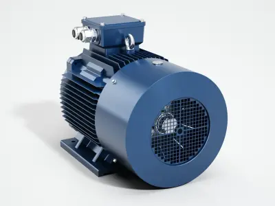 Electric motor 3D model