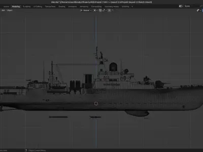 Frigate Project 1166-1 Export Gepard Batch I-III 3D model