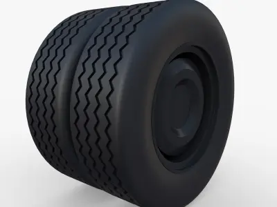 Tesla Truck Wheel 3 3D model