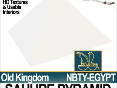 Ancient Egypt Pyramid Sahure 3D model