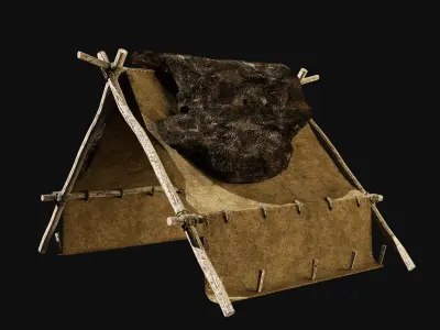 PRIMAL HUNTER VIKING FOREST TENT SHELTER COLLECTION Free low-poly 3D model
