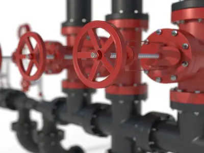 Industrial Pipe 3D model