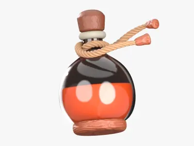 Energy Potion 3D Illustration 3D model